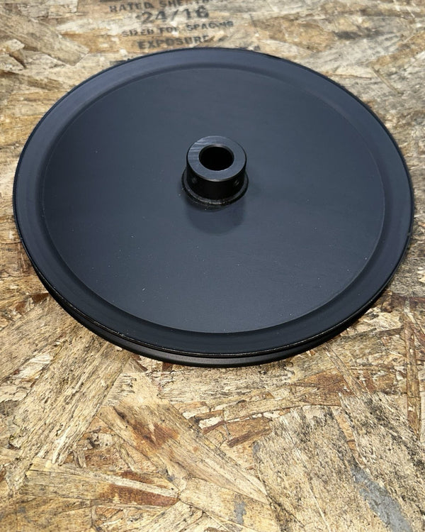 extractomat, matwasher, 10 inch outer diameter, belt pulley, black
