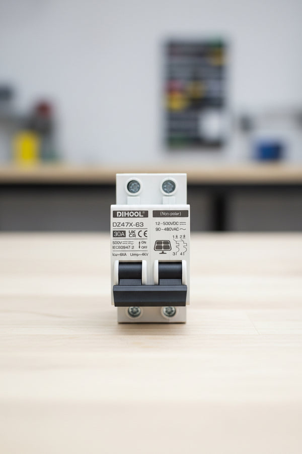 30 amp double pole din rail mount breaker 