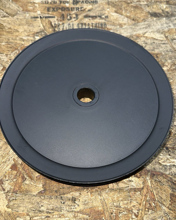 extractomat, matwasher, 8 inch outer diameter, belt pulley, black