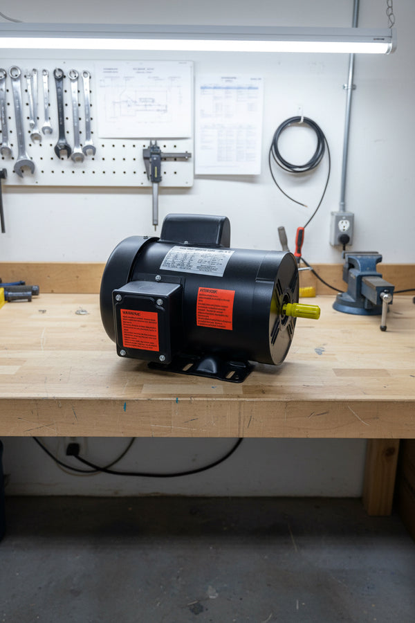 extractomat, mat washer, drive motor, 1hp, back view