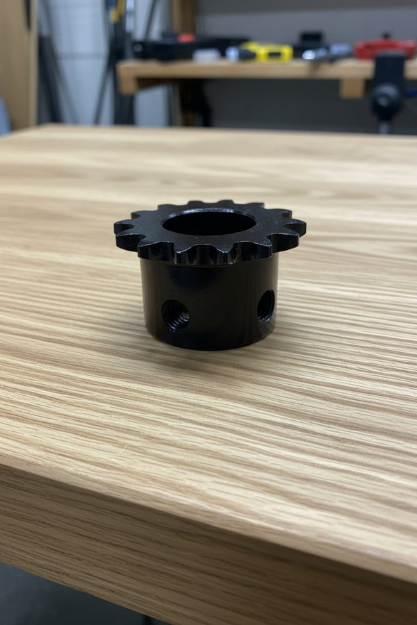 extractomat, matwasher, chain gear, sprocket, 16 tooth, 35 pitch, black