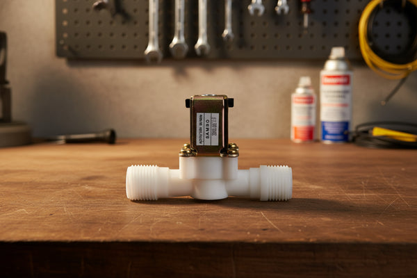 extractomat, mat washer, solenoid valve, plumbing 
